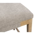 thumbnail image 2 of Clara Bar Height Stool in Contemporary Slate Gray Linen Fabric on Solid Wood, 2 of 8