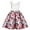 Red, variant on Mercatoo Kids Toddler Girls One-Shoulder Floral Print Birthday 𝐏𝐚rty Prom Dresses Pageant Dress Flower Girls Dress