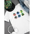 thumbnail image 3 of Alien Icons T-Shirt Men -Smartprints Designs, Male Small, 3 of 4