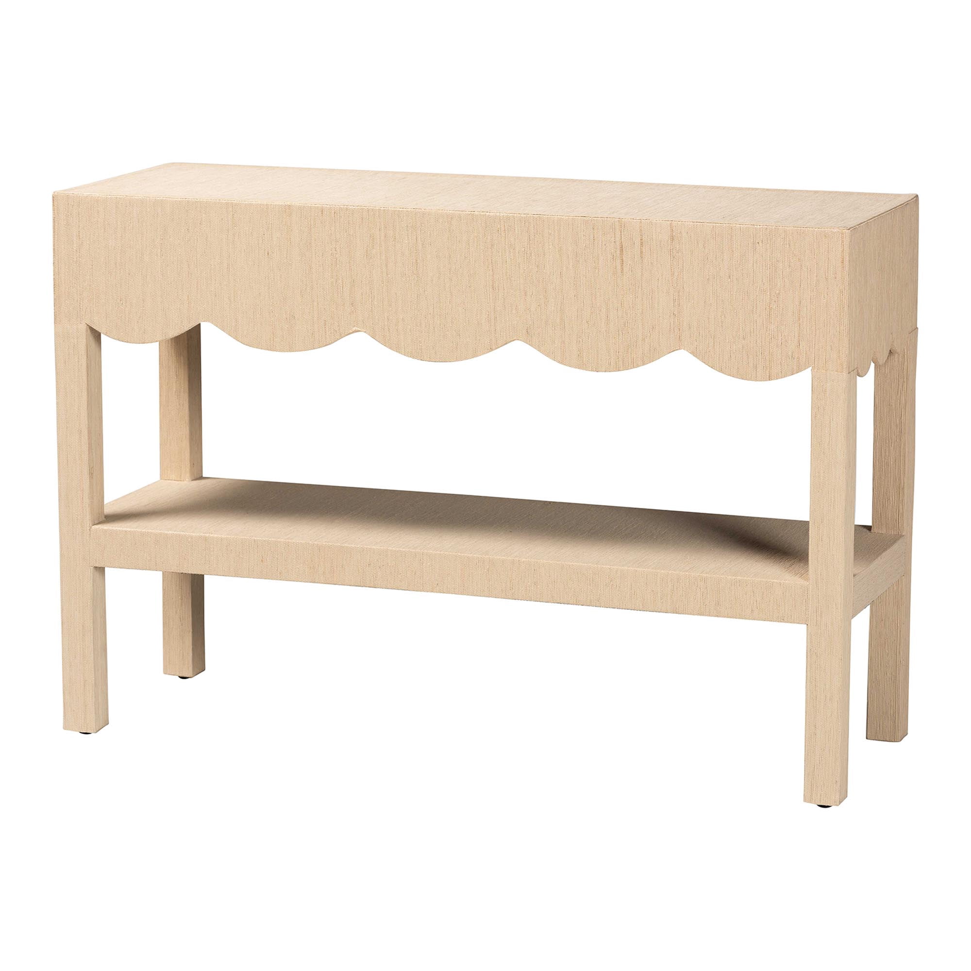 bali & pari Mason Boho Console Table, Beige