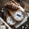 thumbnail image 3 of Food Dish Tray Natural Elegant with Ceramic Cup Mat Dessert Plate Household ItemsKitchen Tools Home Decor for Breakfast Tea Cafe, 3 of 7