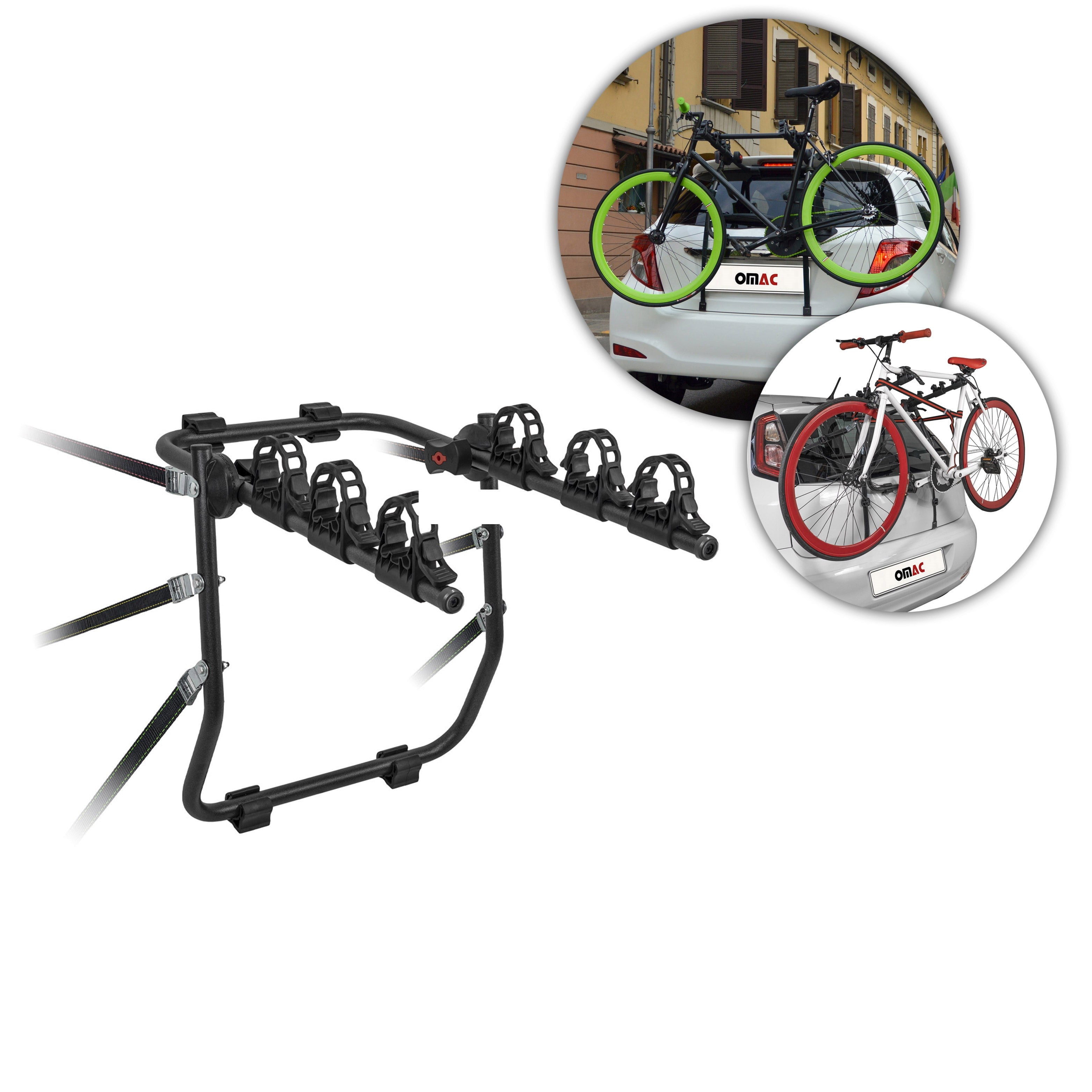 OMAC Trunk 3 Bike Carrier Hitch Mount Rack Accessories For Hyundai