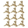 thumbnail image 4 of HAMPPLIES Reindeer Decorations Deer Shape Xmas Tree Toppers Golden Plastic Christmas Theme, 4 of 8