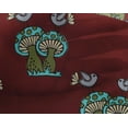 thumbnail image 4 of oneOone Georgette Viscose Fabric Bird & Mushroom Block Print Fabric By The Yard 42 Inch Wide, 4 of 4