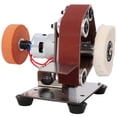 thumbnail image 4 of Mini Electric Belt-Sander Knife-Sharpener Sanding Machine 96W, Small Bench Grinder Kit 7 Speed Adjustable Power Polisher DIY Polishing Grinding Tool, Handcraft Jewelry, 4 of 14