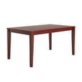 thumbnail image 2 of Lexington 7-Piece Dining Set with 60 Dining Table and 6 Ladder Back Chairs, Antique Berry Red, 2 of 8