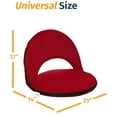 thumbnail image 2 of Alpcour Portable Reclining Stadium Seat with Back Pocket Red, 2 of 5
