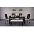 thumbnail image 2 of Jofran Urban Icon Contemporary 66" Extension Glass Inlay Dining Table, 2 of 7