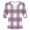 thumbnail image 6 of ATENAR T Shirts for Women Soft Lightweight Shirts for Women Loose Tee Purple M, 6 of 6