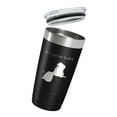 thumbnail image 3 of Alligator Lake Map Tumbler Travel Mug Insulated Laser Engraved Coffee Cup Osceola Kissimmee Florida 20 oz Black, 3 of 5