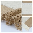 thumbnail image 2 of Unique Bargains Set of 4 Farmhouse Placemats for Dining Table Decor Brown-White, 2 of 6