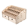 thumbnail image 2 of Kokiya Wooden Pigment Rack Organizer Paint Bottle Brushes Storage Holder Model, 2 of 6