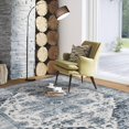 thumbnail image 6 of 8x10 Washable Area Rug Vintage Distressed Soft Non-Slip Low Pile Stain-Resistant Easy-Clean Dorm Home Dining Blue, 6 of 9