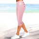 thumbnail image 2 of Leggings capri de cintura alta para mujer: pantalones de yoga elásticos, corte ajustado, capris deportivos con cintura elástica., 2 of 6