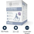 thumbnail image 2 of AKC Lavender Scented 150ct Pet Training Pads, 2 of 8