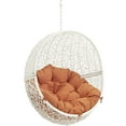 thumbnail image 3 of Modway Hide Outdoor Patio Swing Chair Without Stand in White Orange, 3 of 3