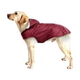 thumbnail image 4 of Impermeable reflectante con capucha para perros grandes, ropa impermeable para perros, poncho para cachorros (rojo, 4XL), 4 of 7
