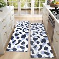thumbnail image 4 of Kitchen Rugs Sets Of 2,Blue and Dark Blue Leopard Pattern Anti Fatigue Kitchen Mat Rugs Non Slip Washable,Decorative Kitchen Floor Mats for Kitchen,Sink,Laundry,17"X47", 4 of 5