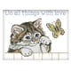thumbnail image 1 of Kits de punto de cruz estampado Zulema de inicio de a mano con patrón de gato 11CT, 1 of 8