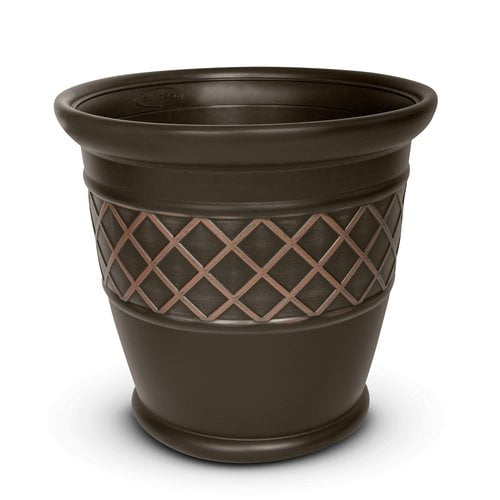 Better Homes and Gardens 18" Planter, Brown by Suncast