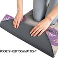 thumbnail image 3 of Goldendoodle Dog and Flower Floral Hot Yoga Mat Towel Non Slip for Hot Yoga - Quick-Drying Yoga Mat Cover with 4 Corner Pockets with Travel Bag - Hot Yoga Towel Non Slip 74"x26", 3 of 6