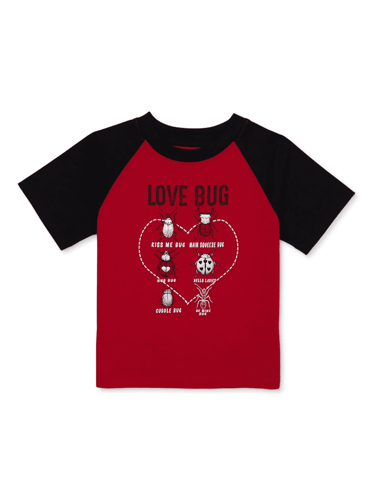 WAY TO CELEBRATE! Valentine's Day Toddler Boy Short Sleeve Graphic Tee, Sizes 12M-5T