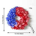 thumbnail image 4 of fsxdhpcsgfc Patriotic Themed Front Door Independence Day Red Blue And White Floral Decorations Summer Holiday For Home Walls And Porches. Indoor Fall Hanger for Front Door Mantel Scarf Decorations, 4 of 7