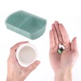 thumbnail image 4 of Unique Bargains Portable Durable 2 Compartment Pill Case for Travel 1 Pc Blue, 4 of 6
