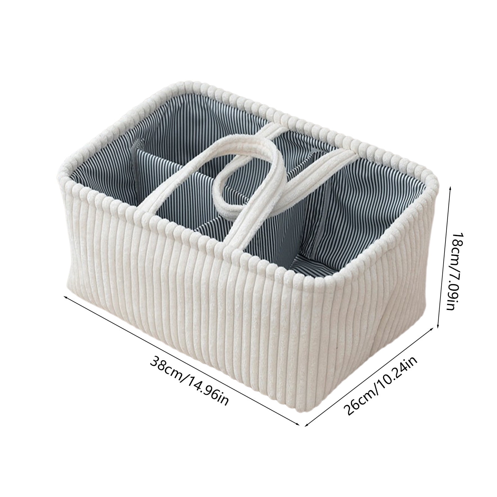 Baby Diaper Caddy Organizer - Stylish Weaving Nursery Storage Basket for Diapers and Baby Wipes, Diaper Stacker Car Organizer, newborn nursery Gift