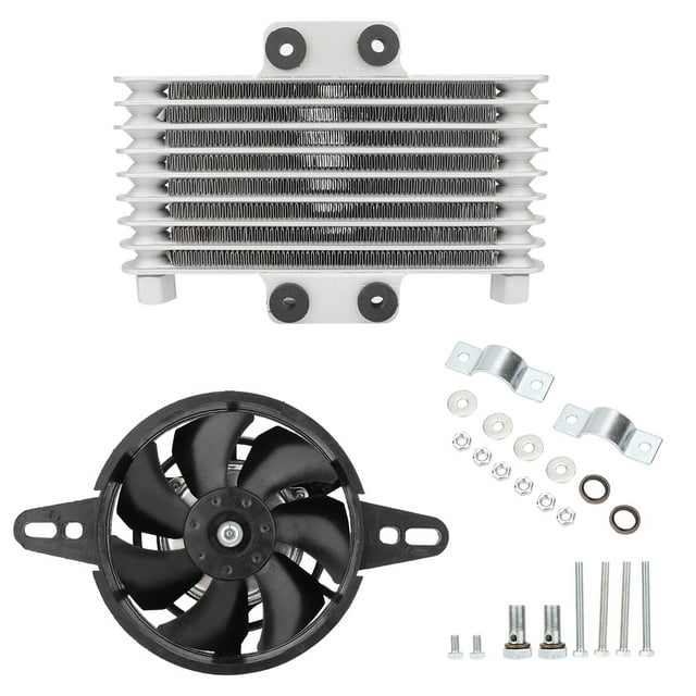 Oil Cooler,Universal Upgrade Aluminum Motorcycle Engine Oil Cooler Oil Cooler Radiator Masterfully Created