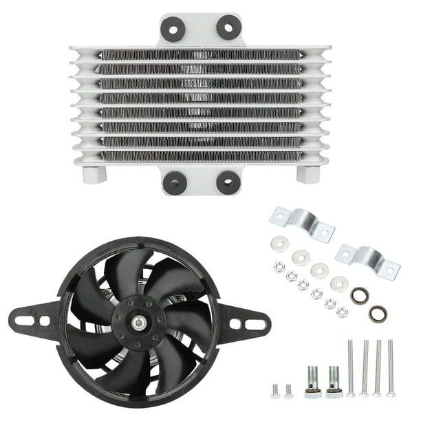 Ventilador de refrigeración de aceite de motor de motocicleta de aluminio universal con enfriador de agua y radiador