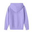 thumbnail image 5 of ZHOGXU Girls Hooded Sweatshirt Floral Letter Print Long Sleeve Back to School Pullover Hoodie For Kids Casual Loose Fit Everyday Wear,Light Purple,11-12 Years, 5 of 7