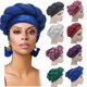 thumbnail image 1 of 2025 Gorro turbante elástico con flores grandes para mujer de Ludlz, gorro de quimioterapia para pacientes con cáncer, pañuelos africanos para la cabeza, 1 of 5