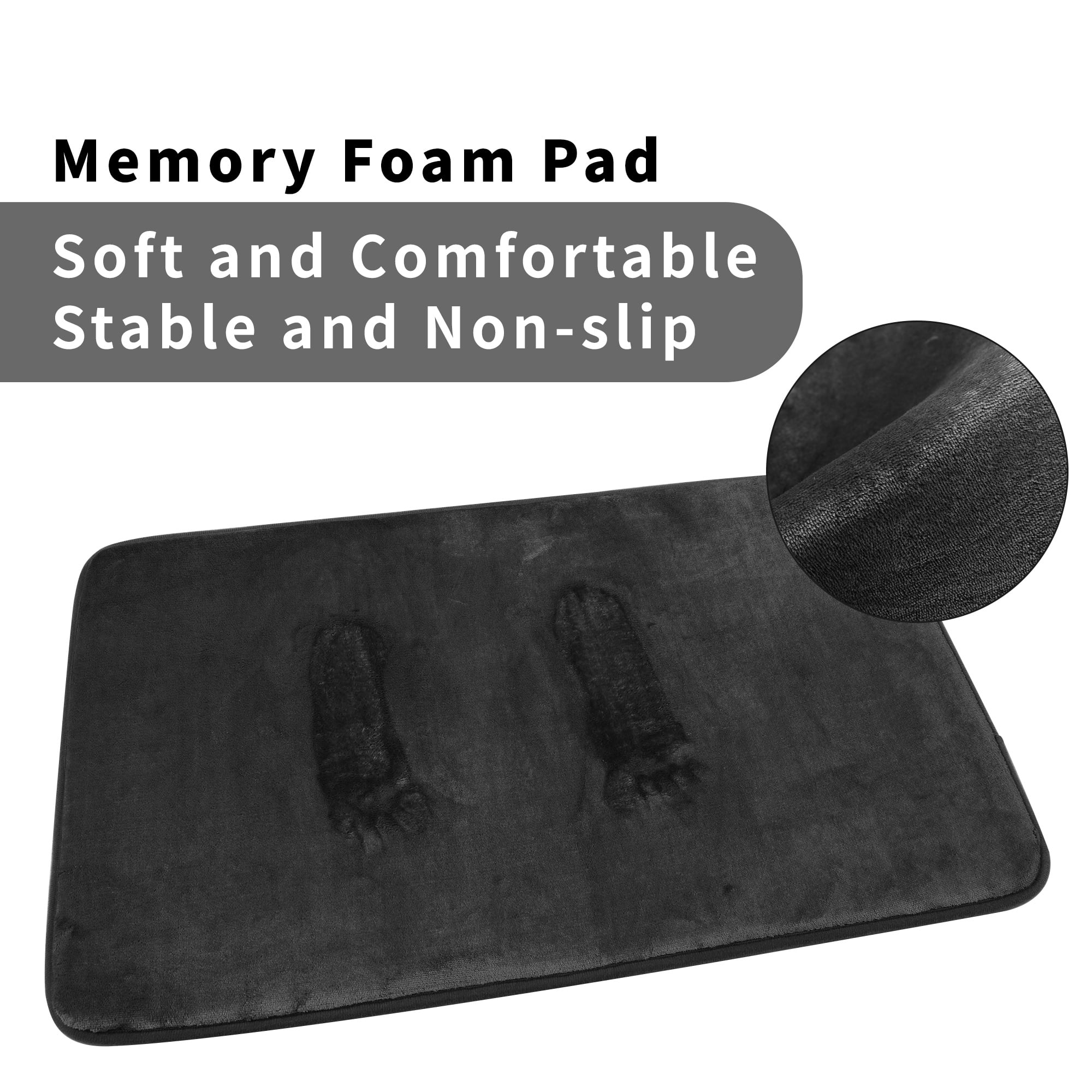 YouLoveIt Bath Mat Set, Bathroom Rugs for 3 Pieces Toilet Mats, Soft Comfortable Non-Slip Floor Mats Water Absorbent Bath Rug for Bathroom, Shower, and Tub