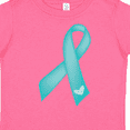 thumbnail image 4 of Inktastic Teal Awareness Ribbon Girls Toddler T-Shirt, 4 of 5