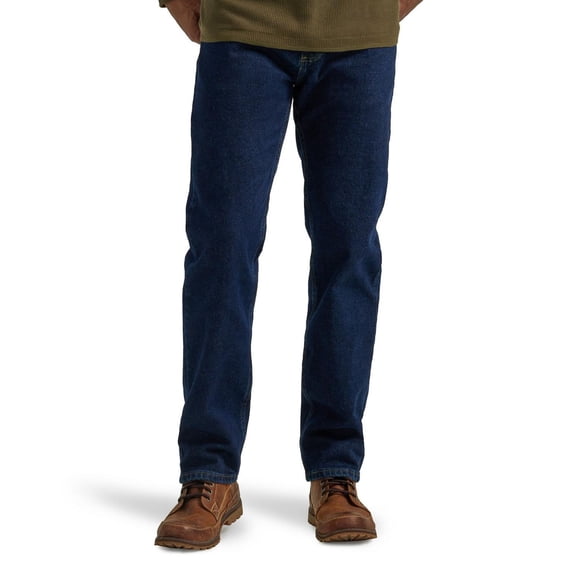 Refurbished Wrangler Men's Five Star Regular Fit, Regular Fit, Size: 29x30, Dark Blue - Washable