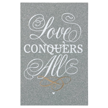 American Greetings Love Conquers All Wedding Card with