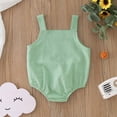 thumbnail image 4 of Gibobby Mameluco niño sin mangas con estampado de para niños y niñas, mono con tirantes para recién nacidos, ropa para niños(Verde, 3-6 Meses), 4 of 5