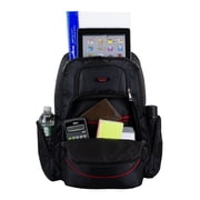 Eastsport Unisex Limited Viper Tech Backpack, Black/Red