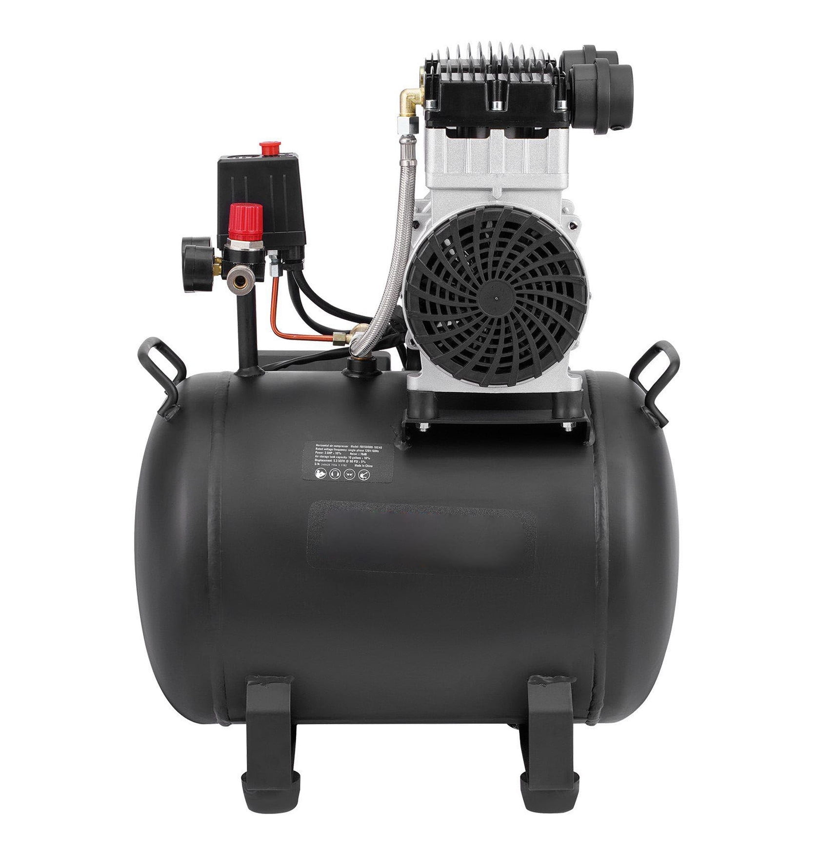 Air Compressor 10 Gallon 90 PSI, Portable Oil Free Compressor