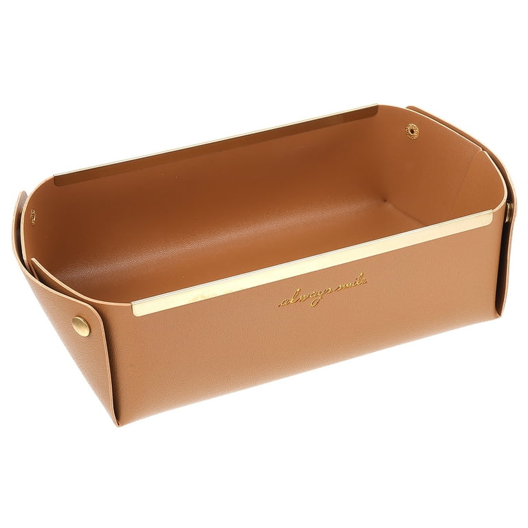 Leather sundries tray