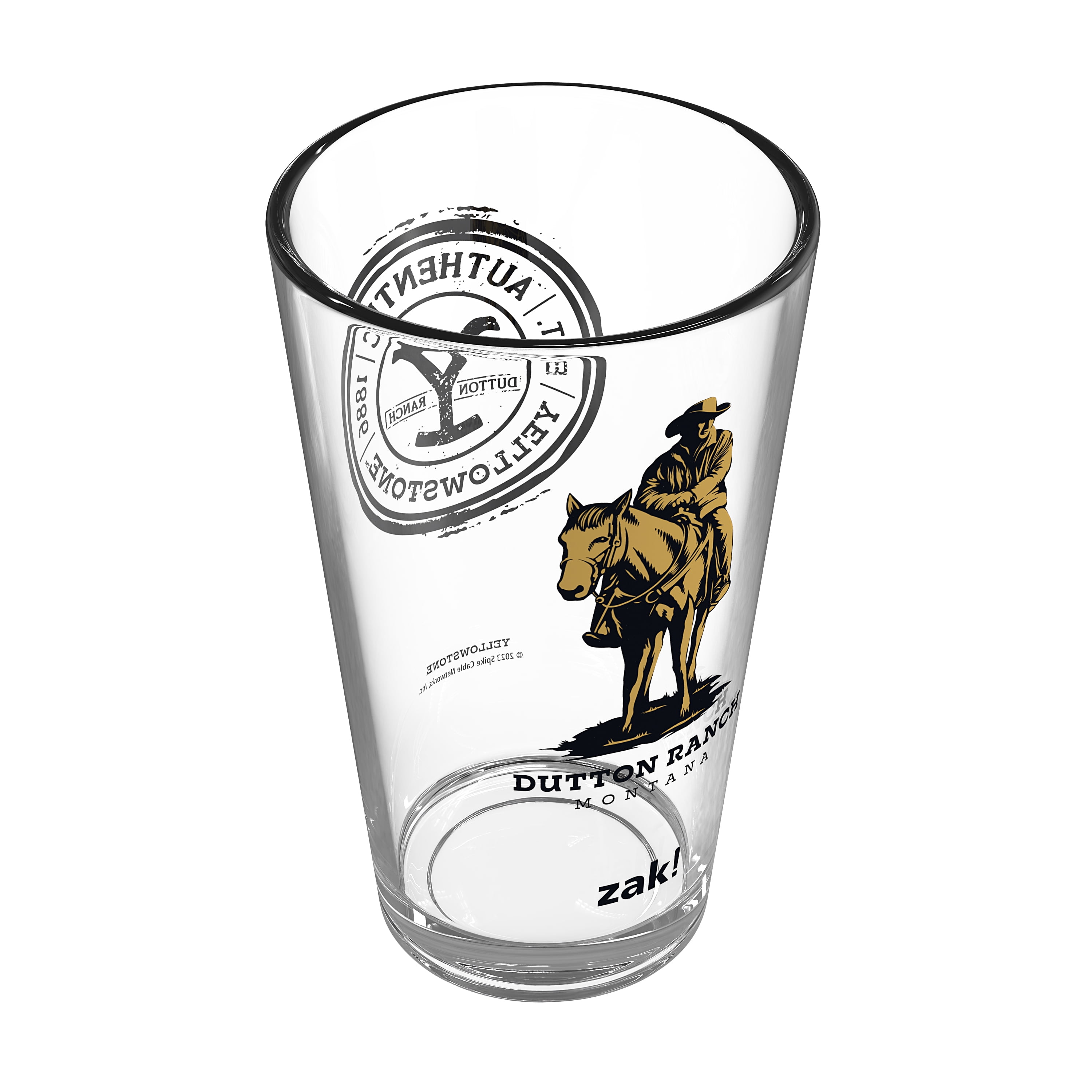 Zak Designs Yellowstone 16oz Pint Glass