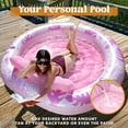 thumbnail image 3 of SLOOSH Inflatable Tanning Pool Lounger Float for Adults, 72" x 65" Large Suntan Tub Pool Floats Tanning Bed Blow up Pool Raft Lounge Floatie for Lake, Outdoor, Backyard, Swimming Pool, 3 of 7