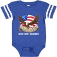 thumbnail image 3 of Inktastic Memorial Day- Never Forget Our Heroes- Bald Eagle Boys or Girls Baby Bodysuit, 3 of 5