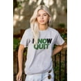 thumbnail image 3 of Know No Quit Motivation Gym Workout Plus Size Crewneck Graphic Tee Shirt Brisco Brands 3X, 3 of 5