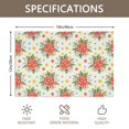 thumbnail image 3 of Placemat, Pioneer Flower Floral Print Pattern Place Mats Table Mat Set Of 2, PVC Washable Placemats for Party Kitchen Dining Decoration, 18x12 Inch, Fade Resistant, 3 of 6