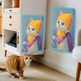 thumbnail image 3 of Sisal Cat Scratching Mat Furniture Protector For Walls Couches Cabinets Doors Carpet Shedding Control With Hook Loop Fastener, 3 of 5