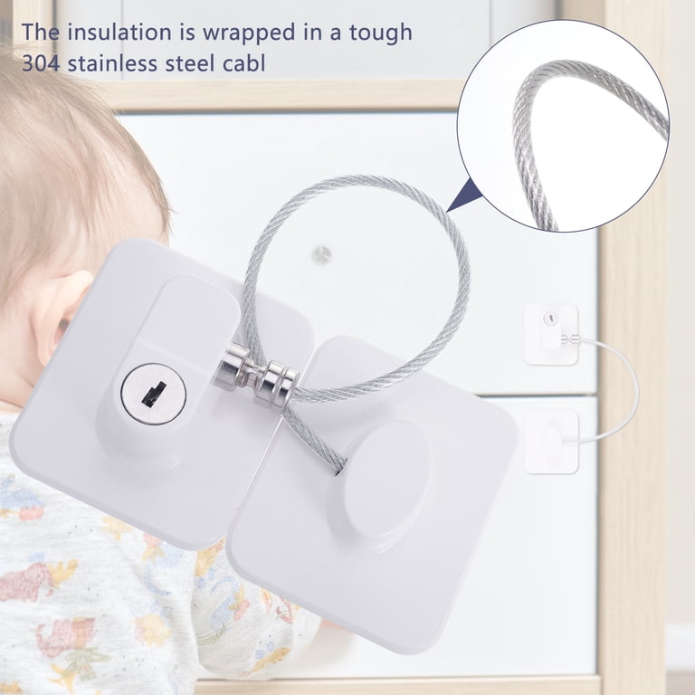 Topekada Refrigerator Lock with Keys, 3-Pack photo 2