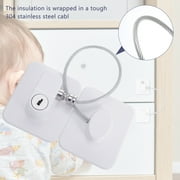 Topekada 3 Pack Refrigerator Lock with Keys, Cabinets Locks Freezer Lock Door Lock for Toddler, Child, Multi-Purpose Baby Kid Safety Deep Freezer Fridge Lock with a Key