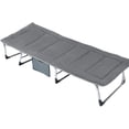 thumbnail image 6 of ABORON Adjustable 4-Position Adults Folding Camping Cot, Reclining Folding Chaise Sleeping Cots with Pillow & Mattress, 6 of 10